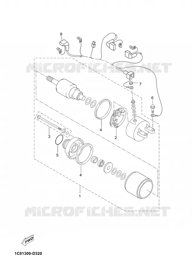 STARTMOTOR Yamaha SCOOTER 250 2005 XMAX  YP250R X-MAX 250