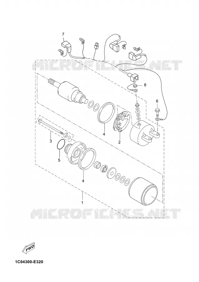 STARTMOTOR Yamaha SCOOTER 250 2009 XMAX  YP250R X-MAX 250