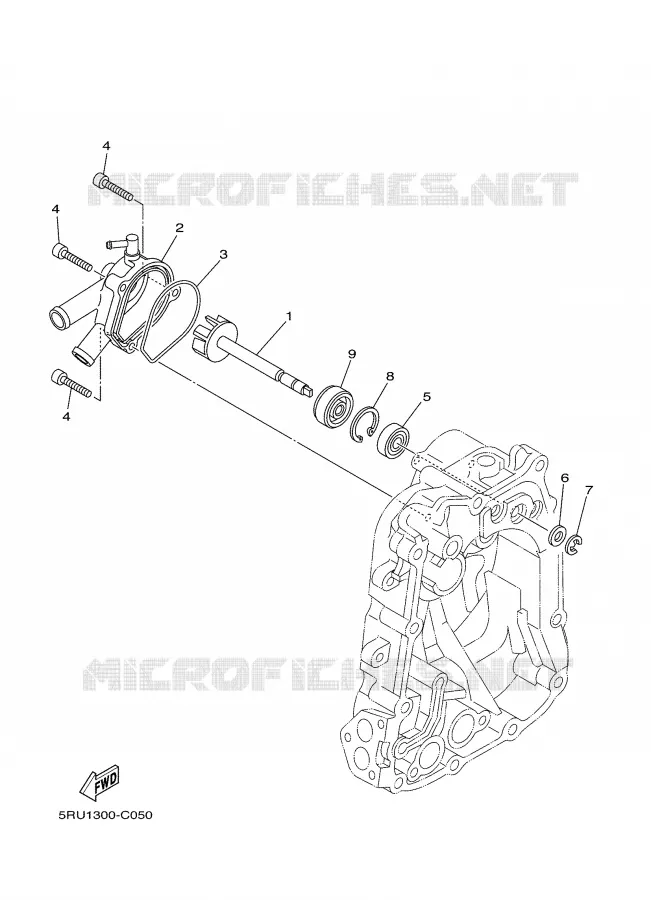 WATERPOMP / SLANGEN Yamaha SCOOTER 400 2004 MAJESTY  YP400