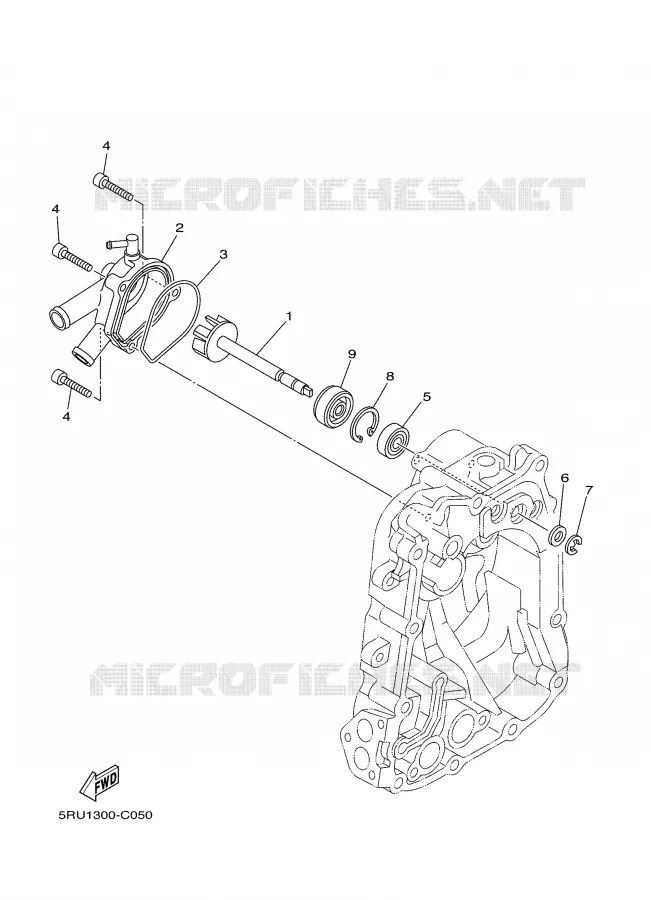 WATERPOMP / SLANGEN Yamaha SCOOTER 400 2008 MAJESTY ABS  YP400A MAJESTY400A