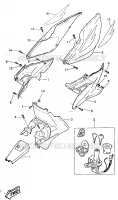 ZIJKUIPDEEL voor Yamaha YQ50 1997