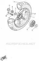 ACHTERWIEL voor Yamaha YQ50 1997