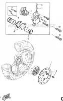 REMKLAUW ACHTER voor Yamaha YQ50 1997