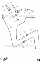 STUUR / KABEL voor Yamaha YQ50 1997