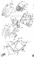 BEENSCHERM voor Yamaha YQ50 1997
