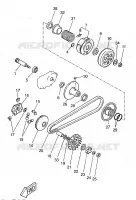 STARTMOTOR KOPPELINGS voor Yamaha YQ50 1998