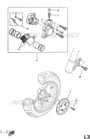 REMKLAUW VOOR voor Yamaha YQ50 1998
