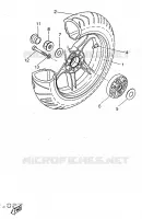 ACHTERWIEL voor Yamaha YQ50 1998