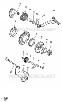 STARTMOTOR voor Yamaha YQ50 1998