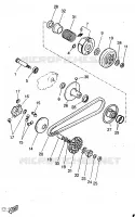STARTMOTOR KOPPELINGS voor Yamaha YQ50 1998