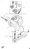 BENZINE TANK voor Yamaha YQ50 1998
