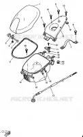 ZADEL / BAGAGE REK voor Yamaha YQ50 1998