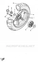 ACHTERWIEL voor Yamaha YQ50 1998