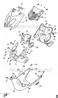 BEENSCHERM voor Yamaha YQ50 1998