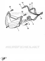 KOPLAMP voor Yamaha YQ50 1998