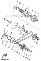 STARTMOTOR KOPPELINGS voor Yamaha YQ50 1999