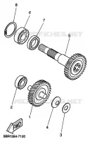 TRANSMISSIE voor Yamaha YQ50 1999