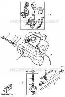 BENZINE TANK voor Yamaha YQ50 1999