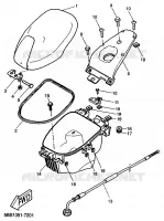 ZADEL / BAGAGE REK voor Yamaha YQ50 1999