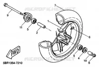 VOORWIEL voor Yamaha YQ50 1999