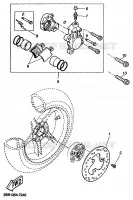REMKLAUW ACHTER voor Yamaha YQ50 1999