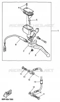 REMPOMP ACHTER voor Yamaha YQ50 1999