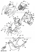 BEENSCHERM voor Yamaha YQ50 1999