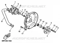WATERPOMP / SLANGEN voor Yamaha YQ50 1999