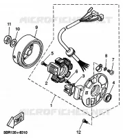 DYNAMO voor Yamaha YQ50 1999