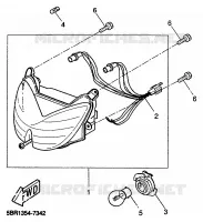 KOPLAMP voor Yamaha YQ50 1999
