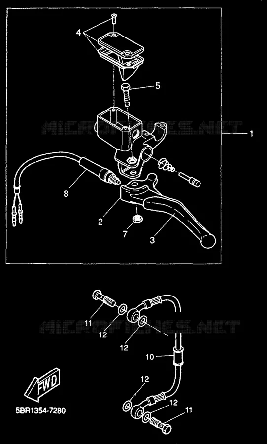 REMPOMP ACHTER Yamaha SCOOTER 50 2000 AEROX  YQ50
