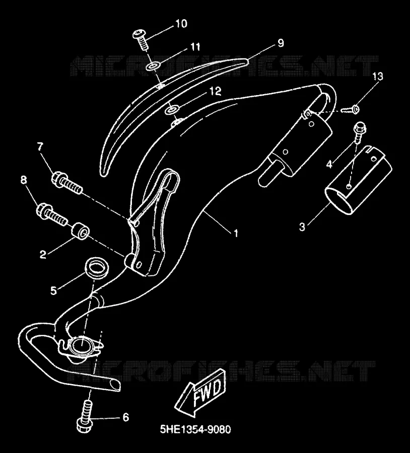 UITLAAT Yamaha SCOOTER 50 2000 AEROX  YQ50