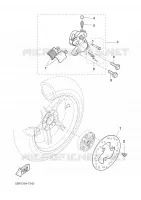 REMKLAUW ACHTER voor Yamaha YQ50 2005