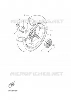 ACHTERWIEL voor Yamaha YQ50 2001
