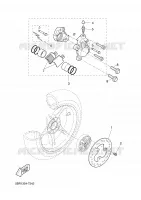 REMKLAUW ACHTER voor Yamaha YQ50 2001