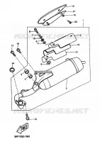 UITLAAT voor Yamaha AEROX 50 R 1999