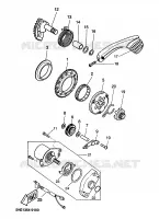 STARTMOTOR voor Yamaha AEROX 50 R 1999