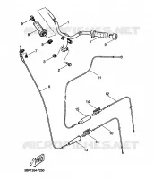 STUUR / KABEL voor Yamaha AEROX 50 R 1999