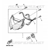 KOPLAMP voor Yamaha AEROX 50 R 1999