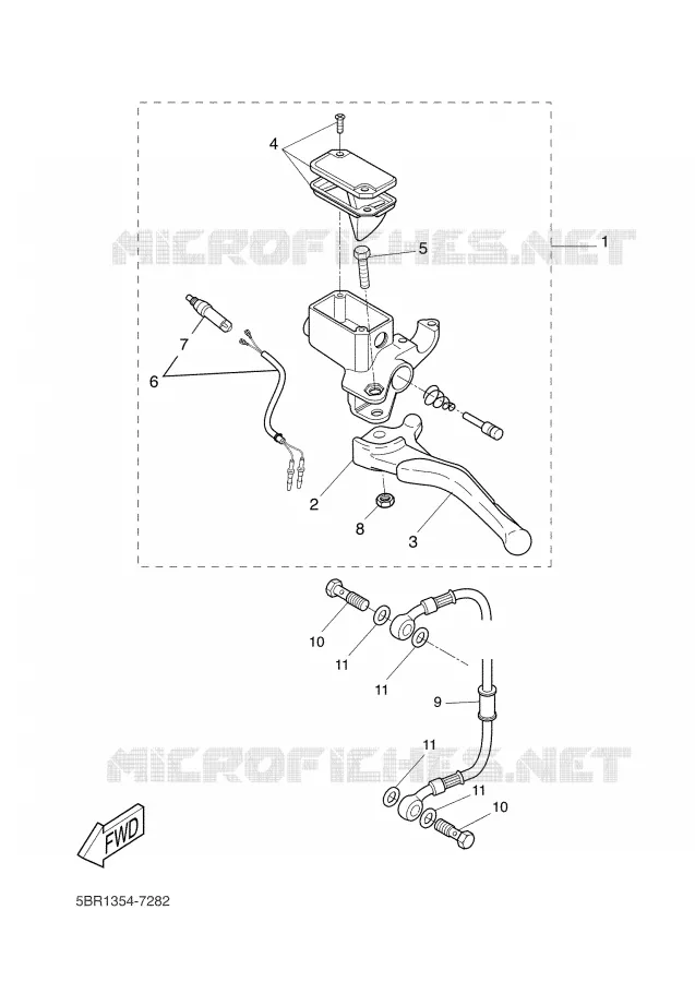 REMPOMP ACHTER Yamaha SCOOTER 50 2001 NITRO  YQ50L