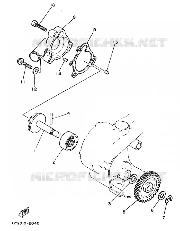 WATERPOMP Yamaha MOTO 50 1994 DTLC  DT50LC