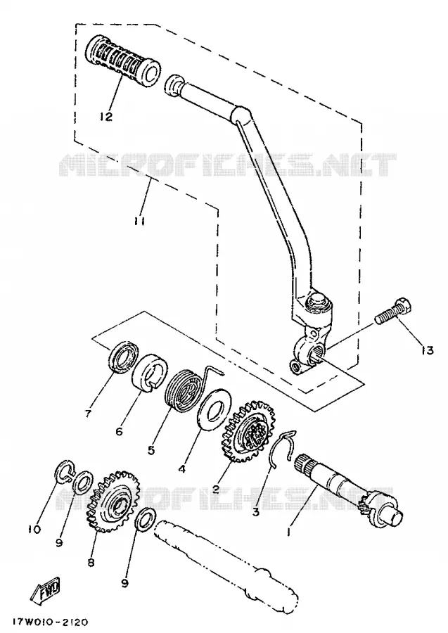 STARTMOTOR Yamaha MOTO 50 1994 DTLC  DT50LC