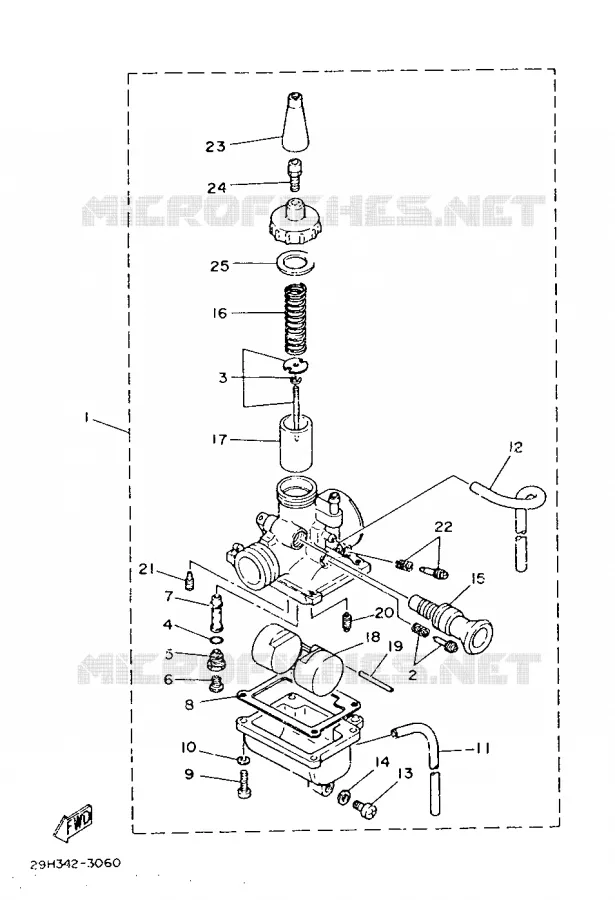 CARBURATEUR  Yamaha MOTO 50 1986 DTMX  DT50MX