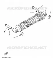 ACHTER SCHOKBREKER voor Yamaha DT50MX 1986