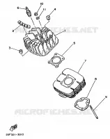 CILINDERKOP voor Yamaha DT50MX 1986