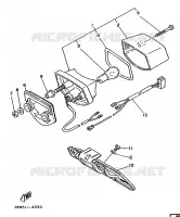 ACHTERLICHT voor Yamaha DT50MX 1986