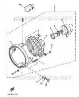KOPLAMP voor Yamaha DT50MX 1986