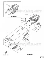 ZADEL / BAGAGE REK voor Yamaha DT50MX 1986