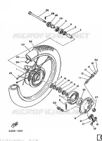 VOORWIEL voor Yamaha DT50MX 1986