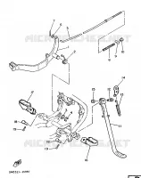 STANDAARD / VOETSTEUN voor Yamaha DT50MX 1986